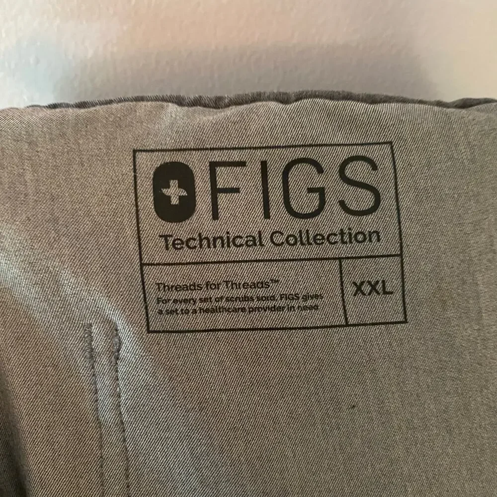FIGS Graphite Gray Cairo Cargo Scrub Pants Uniform Nurse Doctor Men's size XXL